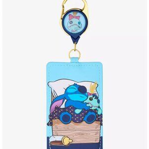Disney Lilo & Stitch Sleeping Stitch Retractable Lanyard - NWT